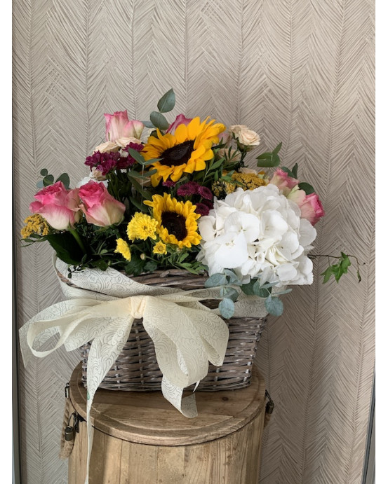 CESTA DE FLORES